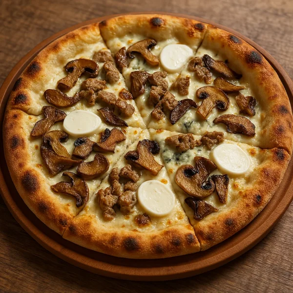 Kebab, porcini e gorgonzola